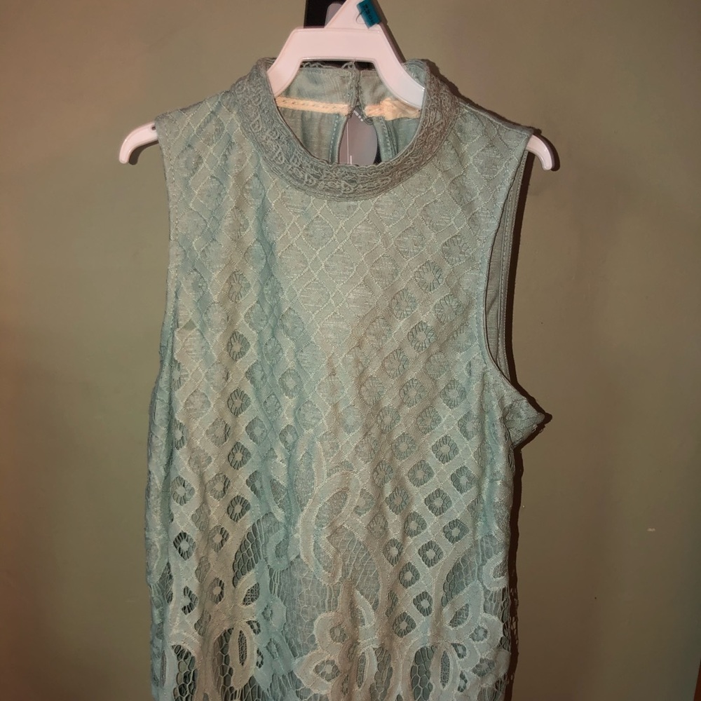 Teal tank top